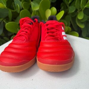 Adidas Kids Red Soccer Shoes